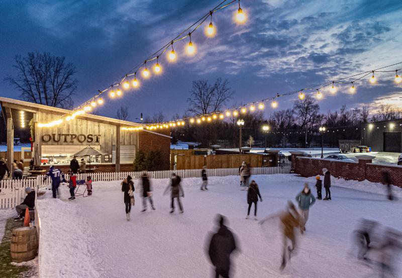 Pillar and Post outdoor rink