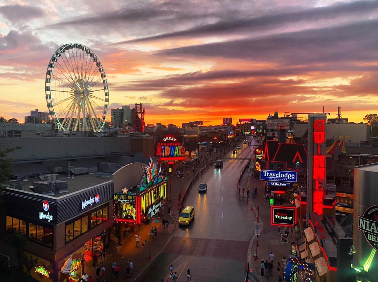 Clifton Hill Streetscape Sunset