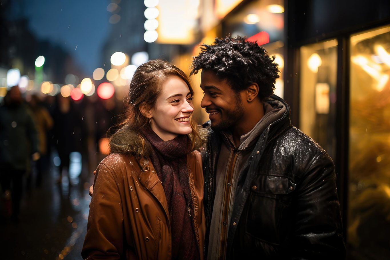 Couple on First Date in Niagara Falls