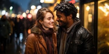 Couple on First Date in Niagara Falls