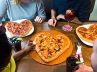 heart shaped pizza