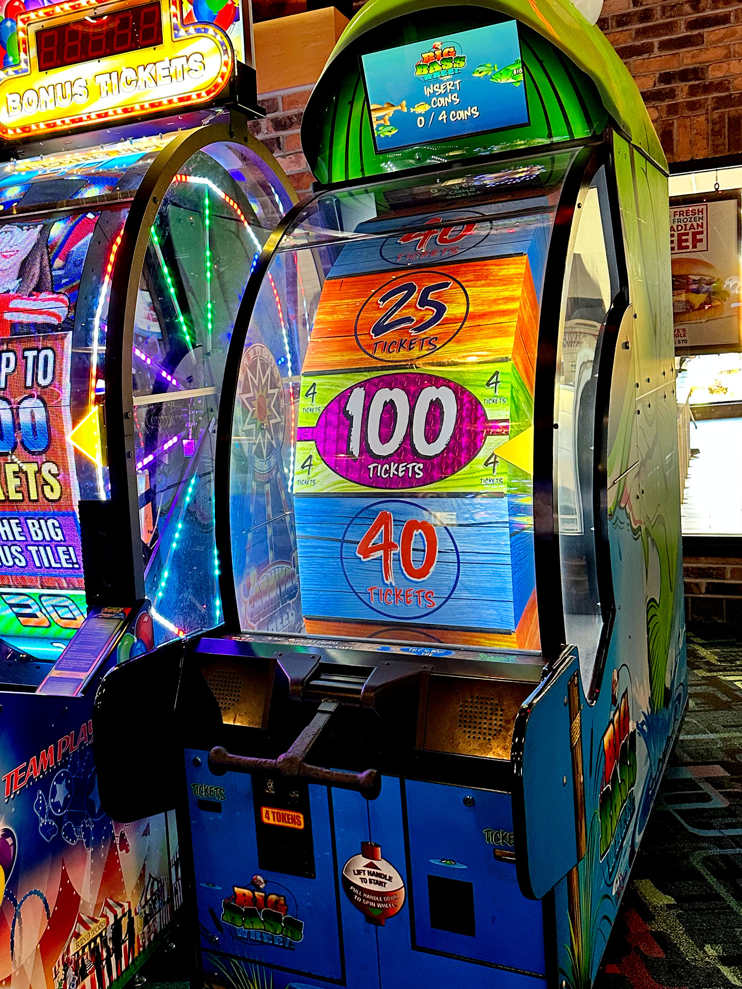 Bass Wheel Game inside the Great Canadian Midway