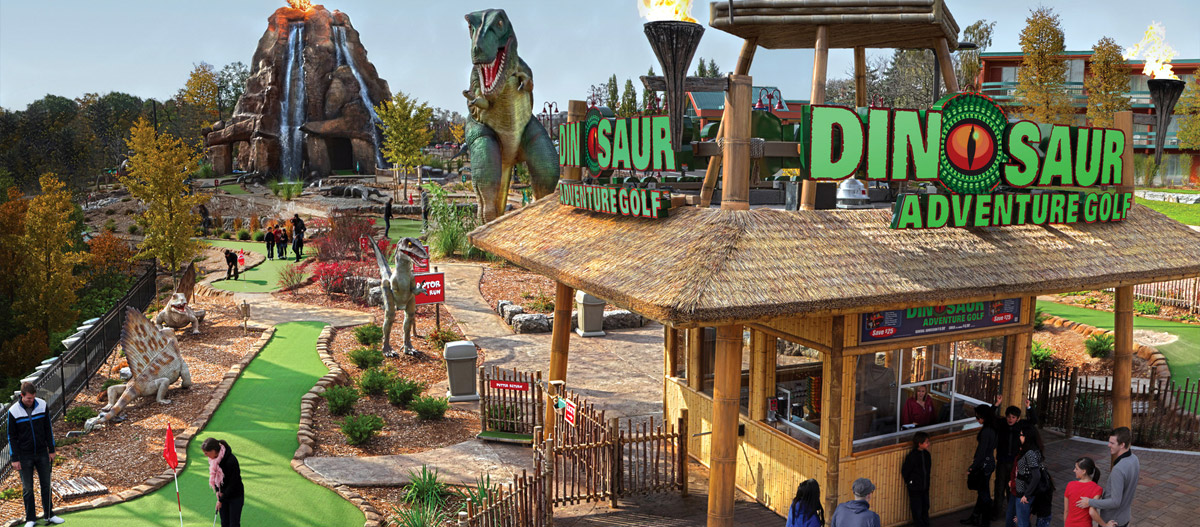 Dinosaur Adventure Golf | Clifton Hill, Niagara Falls Canada