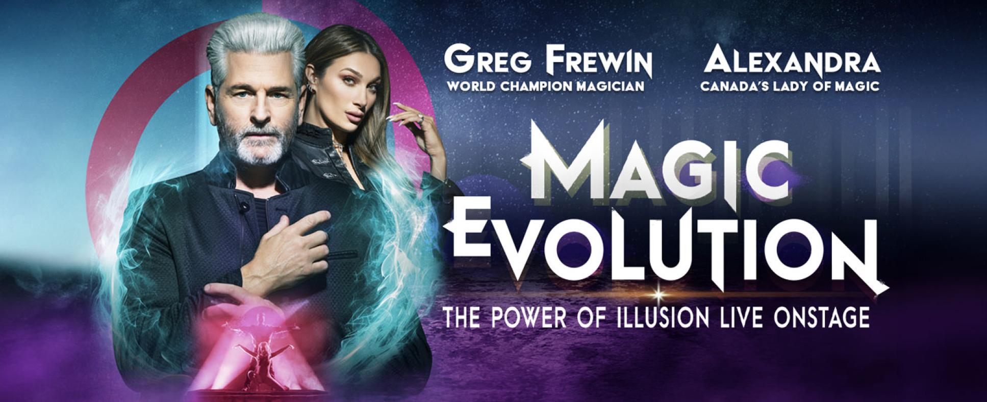 Evolution Magic promo poster for Greg Frewin Theatre