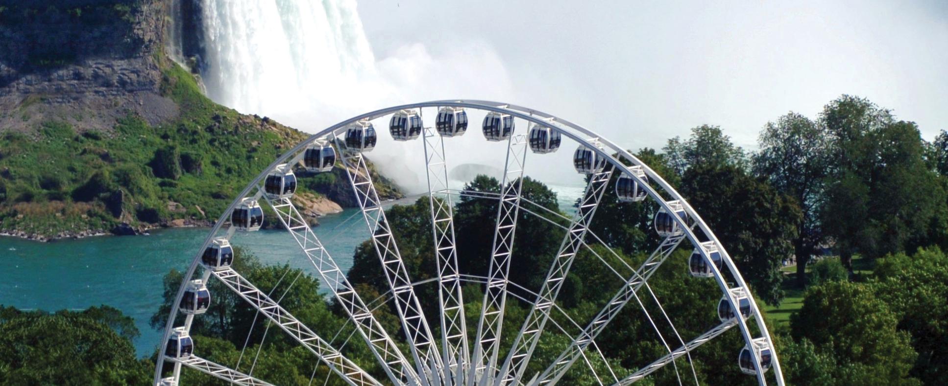 niagara falls canada skywheel aerial